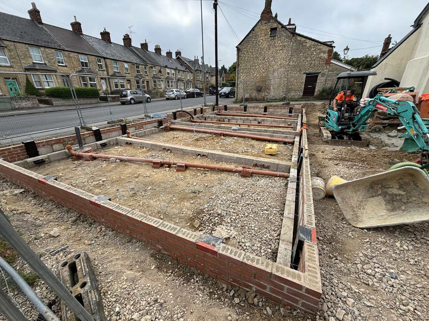 Brick footings and beam-and-block floor for new-build homes by SwiftBrick