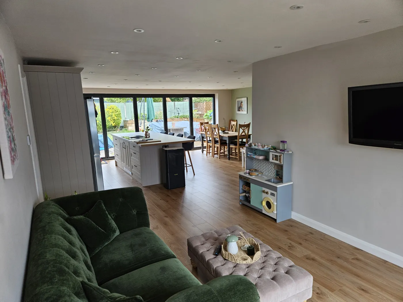 Living area inside the extension two years on