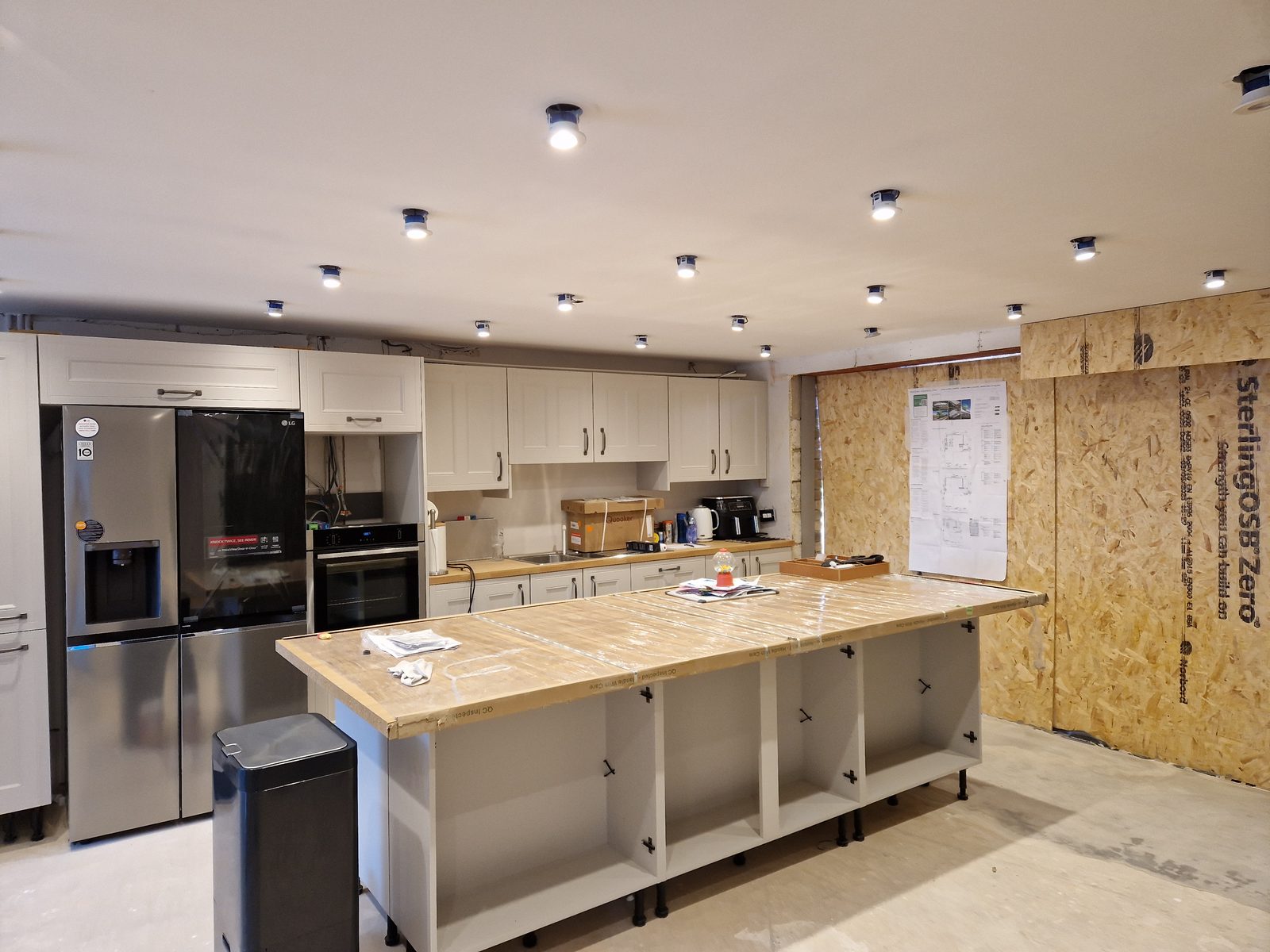 Kitchen refurbishment in progress during a Swindon property upgrade